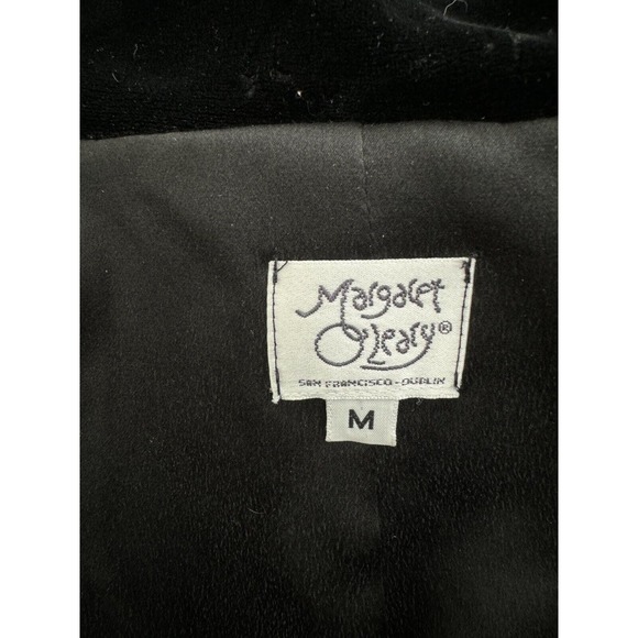 Vintage Mary McFadden Black Velvet Jacket Silk Rayon Blazer Sz Medium - Picture 8 of 8